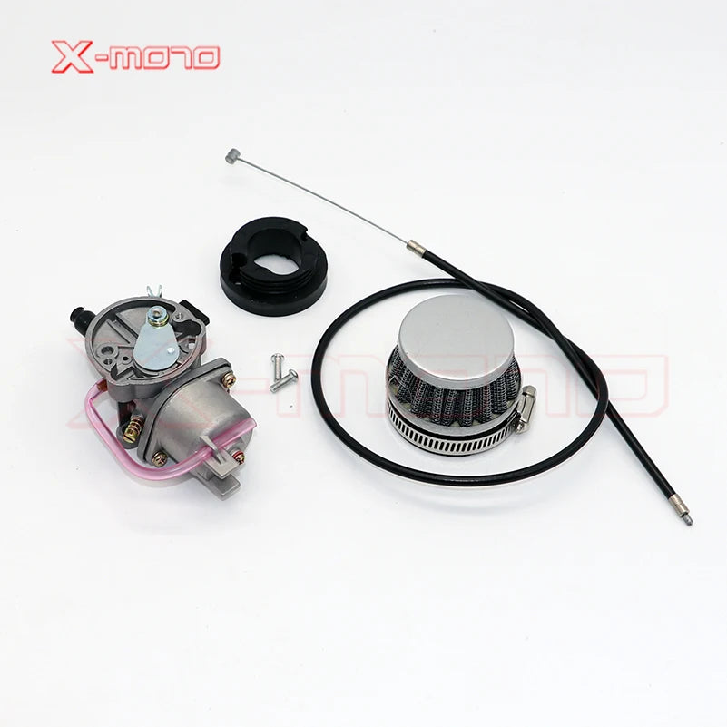 Pocket Bike 47cc 49cc engine carb carburetor with Pod Air Filter 2 stroke for Mini Quad ATV Dirt Bike MiniMoto Go Kart Buggy