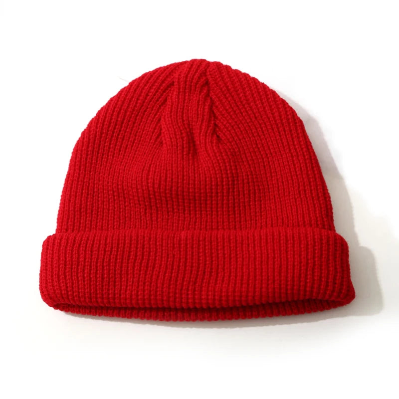 Baggy Docker Knit Beanie - Brimless Cuffed Winter Cap for Men - photo 12