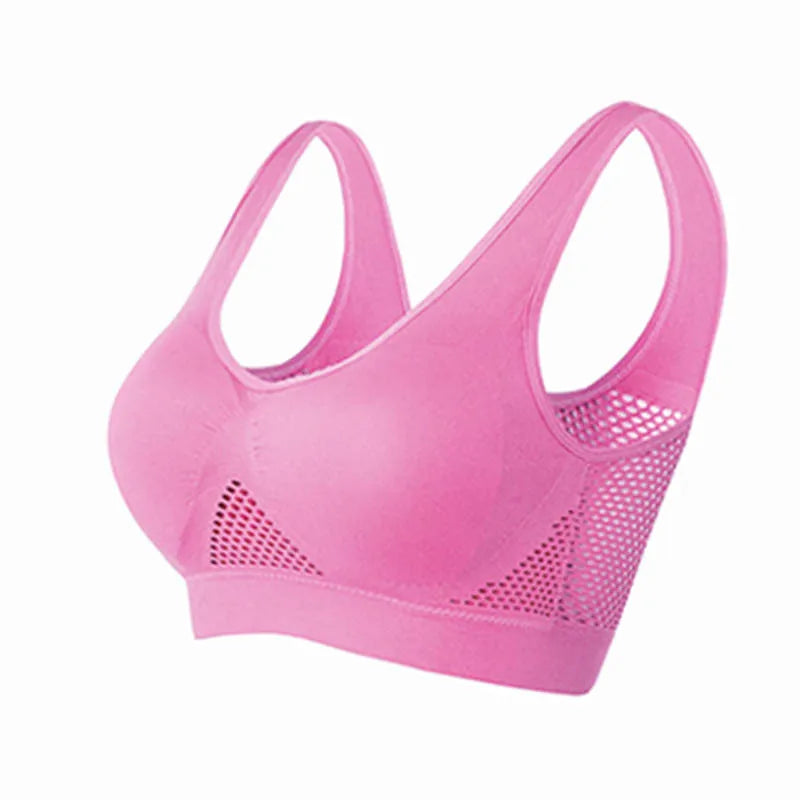 MMAlto Women's Padded Push Up Yoga Sports Bra – Seamless Hollow Out Athletic Vest | M-6XL | 8 Colors
