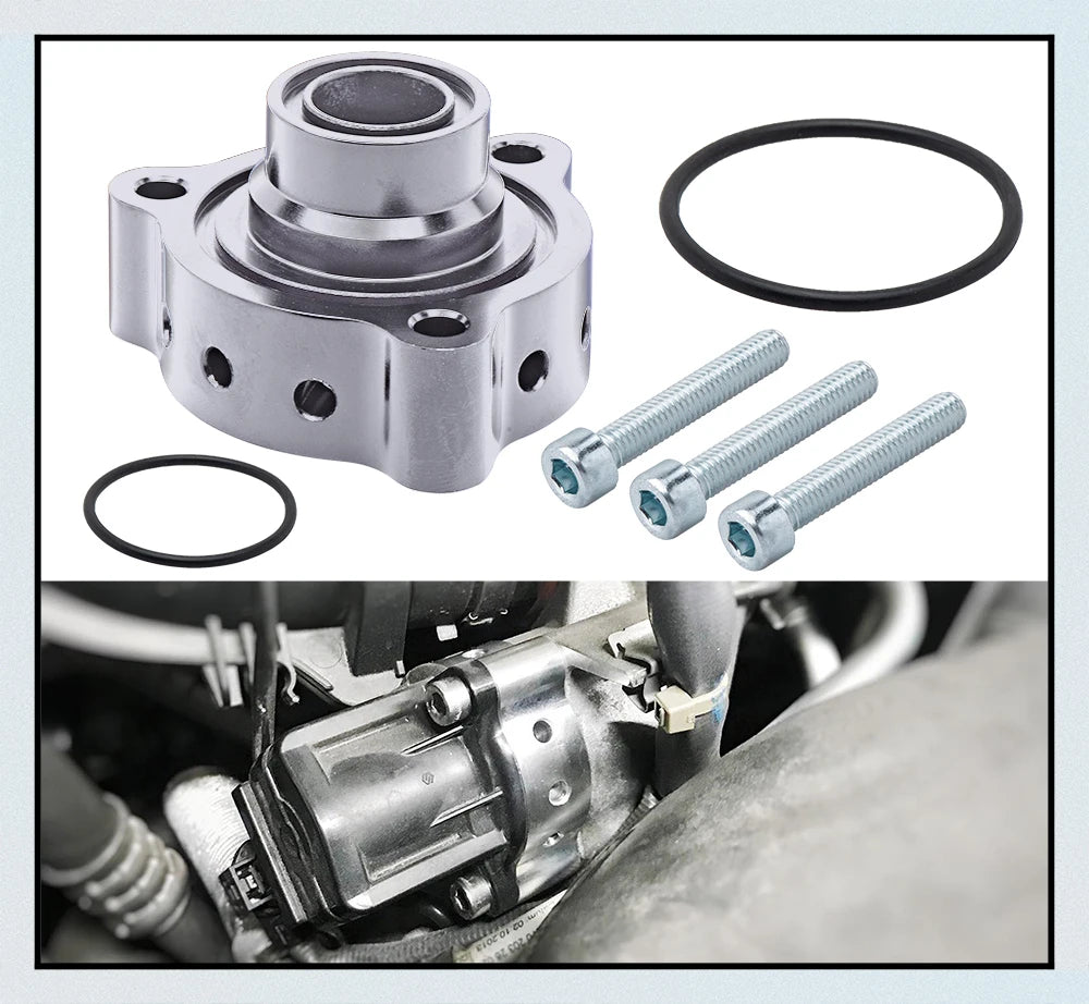 New Aluminum black turbo blow off valve bov sound Adaptor for Mercedes A180, A250, CLA 250 & GLA 250 FMSPMER