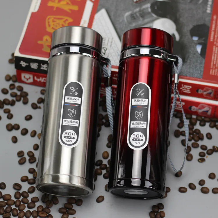 High Capacity Business Thermos Mug Stainless Steel Tumbler Insulated Water Bottle Portable Vacuum Flask For Office Tea Mugs