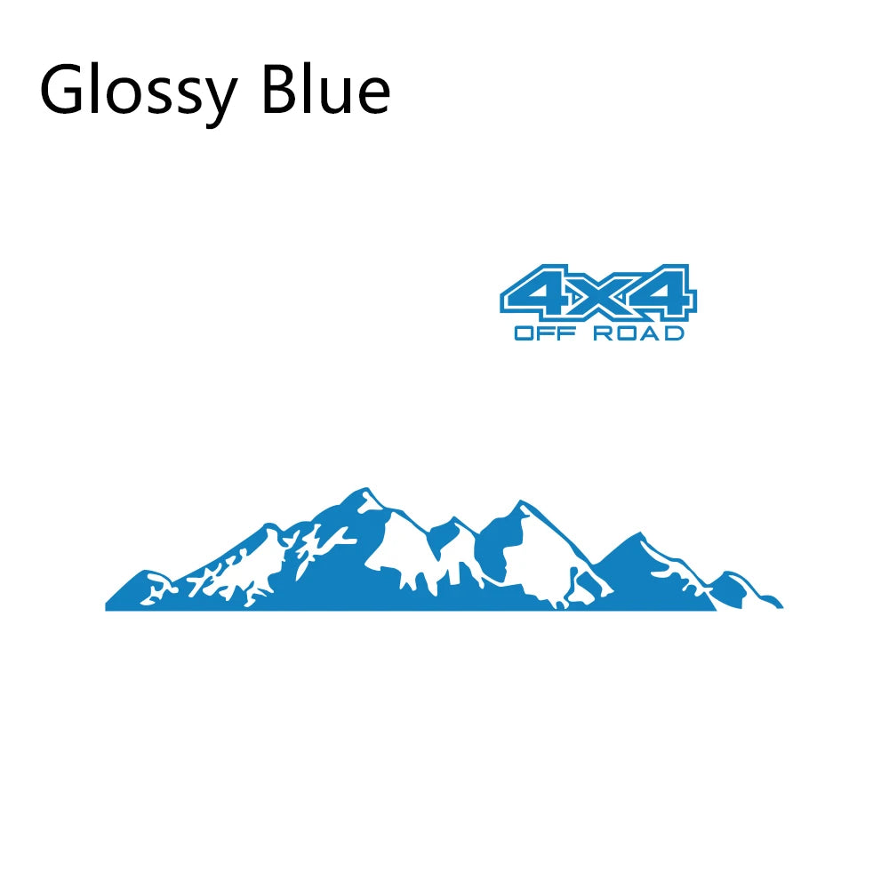 4x4 Off-Road Graphic Vinyl Decal – Compatible with Ford Ranger Raptor, Isuzu D-Max, Nissan Navara, Toyota Hilux