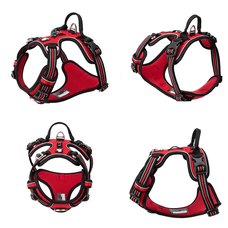 Truelove Reflective No-Pull Dog Harness – Adjustable Nylon Vest for Medium & Large Dogs | XS–XL (7 Colors)