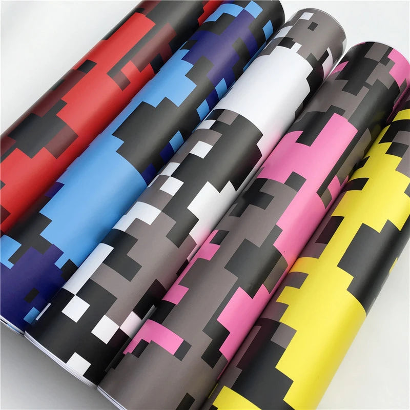 Arctic Snow Black Camo Vinyl Car Wrap Film Camouflage Vinyl Wrapping Sticker Console Computer Laptop Scooter Motorcycle