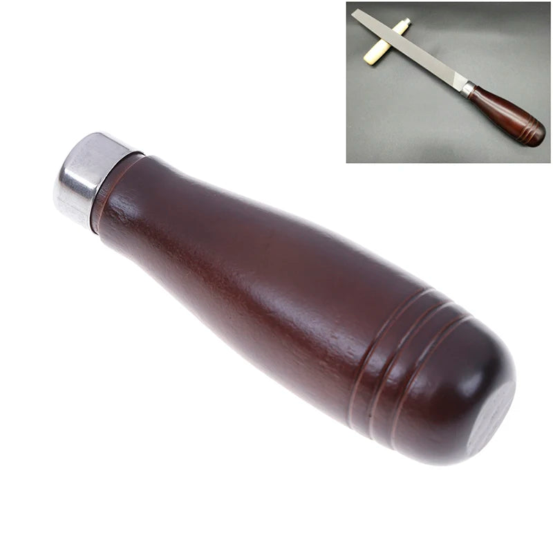 3Pcs/Lot Wooden File Handle Fit Home Tool Stainless Steel Ring Hardwood DIY Acc