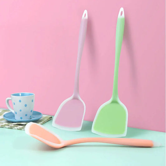 Silicone Frying Spatula Turner - Egg, Fish and Pancake Flipper