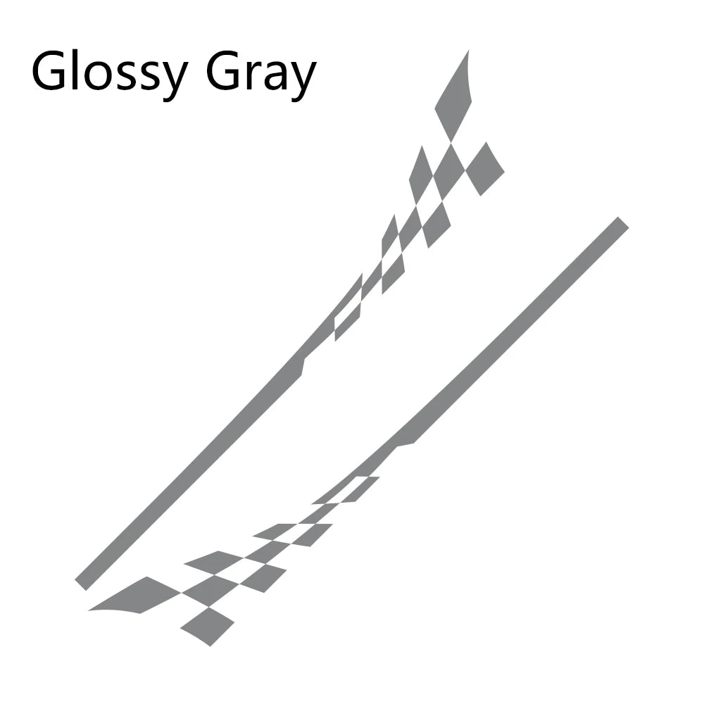 2Pcs Car Door Side Racing Sport Decal – Compatible with MINI Cooper R50 R52 R53 R56 R57 R58 R59 R60 R61 F54 F55 F56 F60