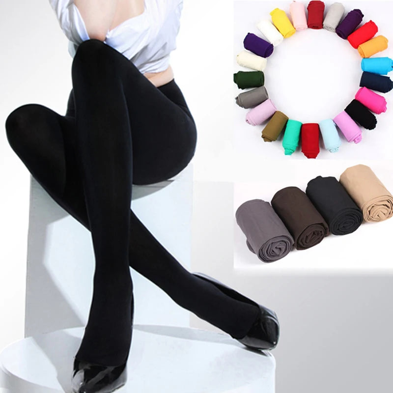 Women's Opaque Tights, 120D Seamless Pantyhose