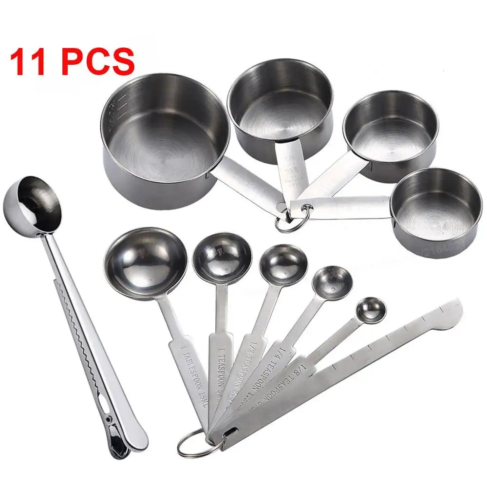 Nesting Metal Measuring Cups and Spoons - Kitchen Baking Set - photo 7