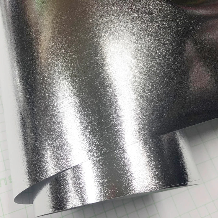 50cmx500cm Silver Brushed Aluminum Vinyl Wrap With Air Release Bubble Free Car Motorbike Sticker Wrapping