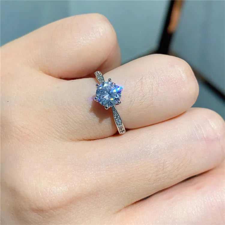 Cubic Zirconia White Gold Ring for Women - Bridal & Wedding
