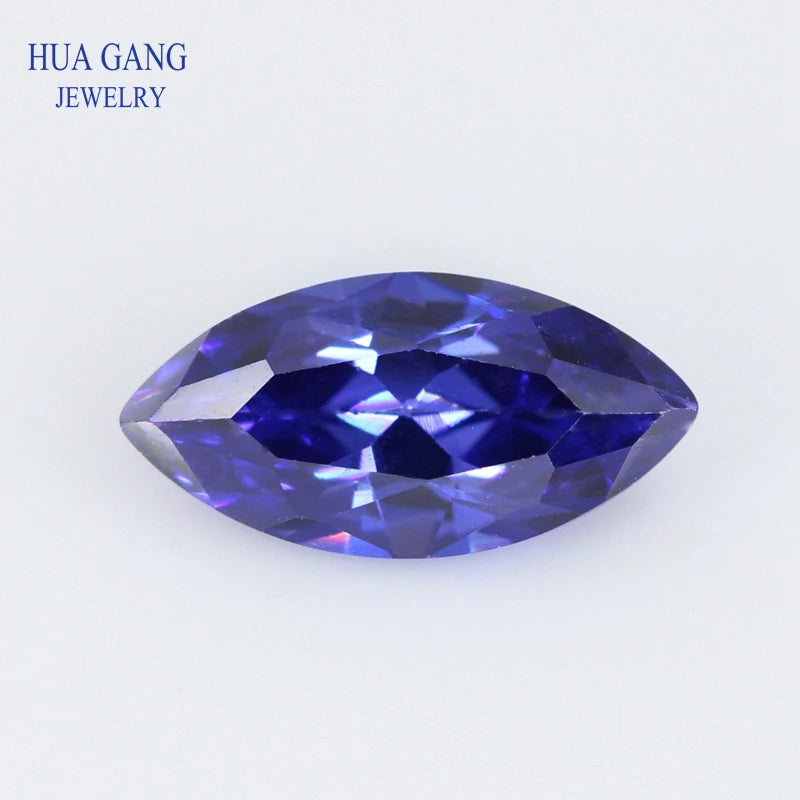5A Marquise Shape Cubic Zirconia Stone Multicolor Brilliant Cut Loose CZ Synthetic Gems Beads For Jewelry