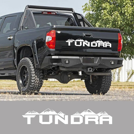 Rear Tailgate Mountain Graphic Vinyl Decal – Compatible with Toyota Tundra Pickup