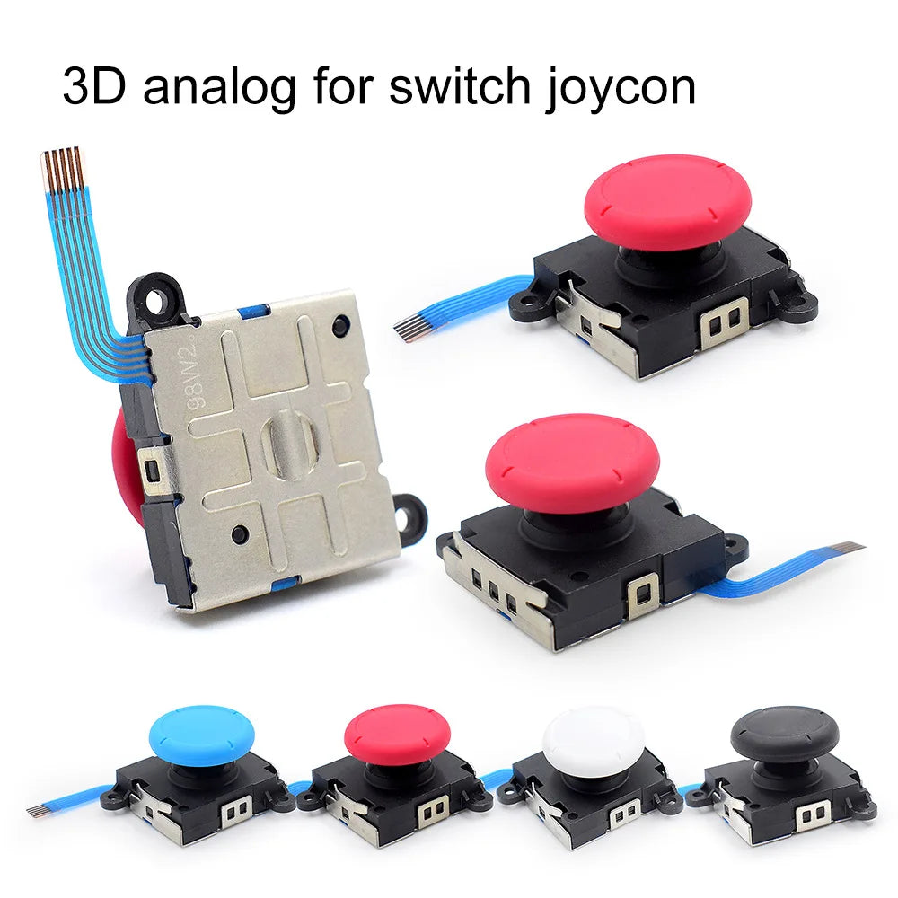 Replacement Joycon Joystick Thumb Stick Repair Kit for Nintendo Switch 3D Joystick Analog Sticks NS Lite Controller Repair Tool