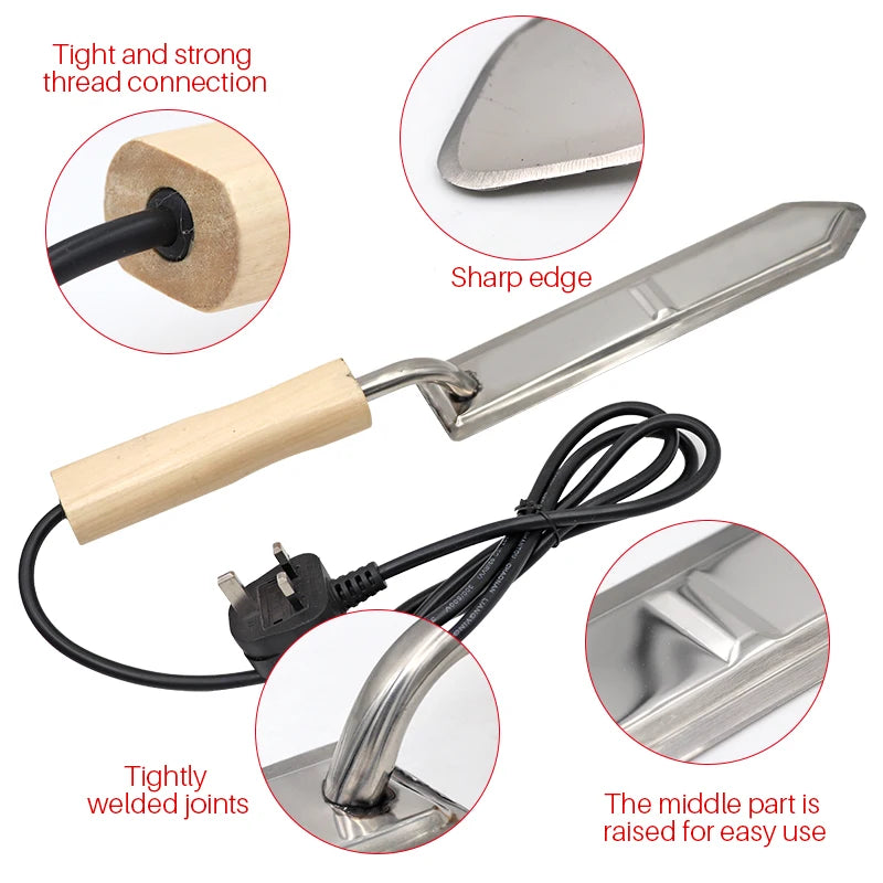 1Pcs Beekeeping Electric Cut Honey Knife 220V Honey Cutter Beehive Beekeeping Equipment Heats Up Quickly Cutting