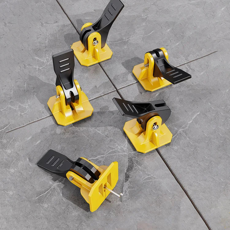 Tile Leveling System Kit, 50 Pieces, Yellow or Red