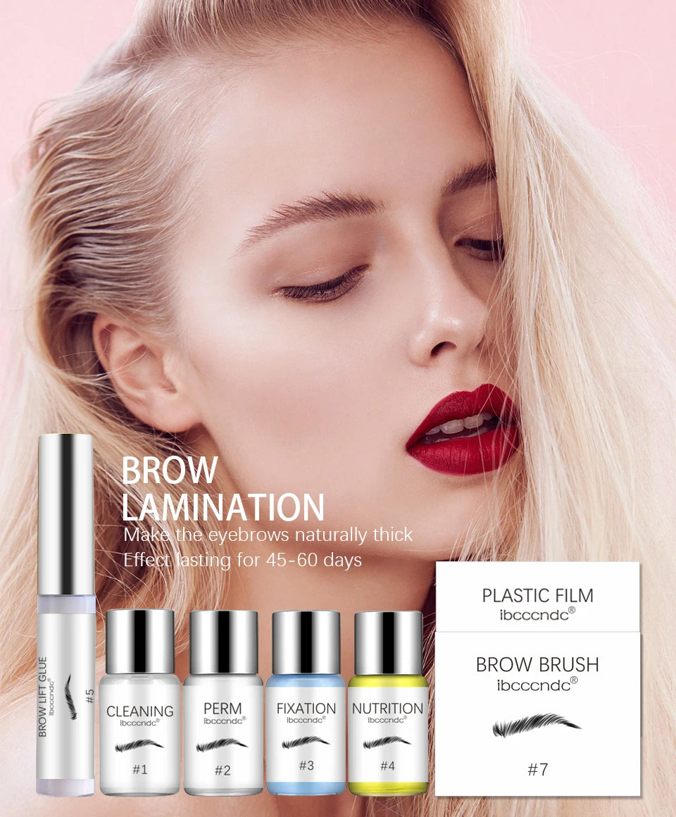 Brow Lamination Kit Semi-permanent Brow Lift Extension Kit Brow Lash Lift Brow Lamination Eyelash Lifting Perming Lashes Makeup