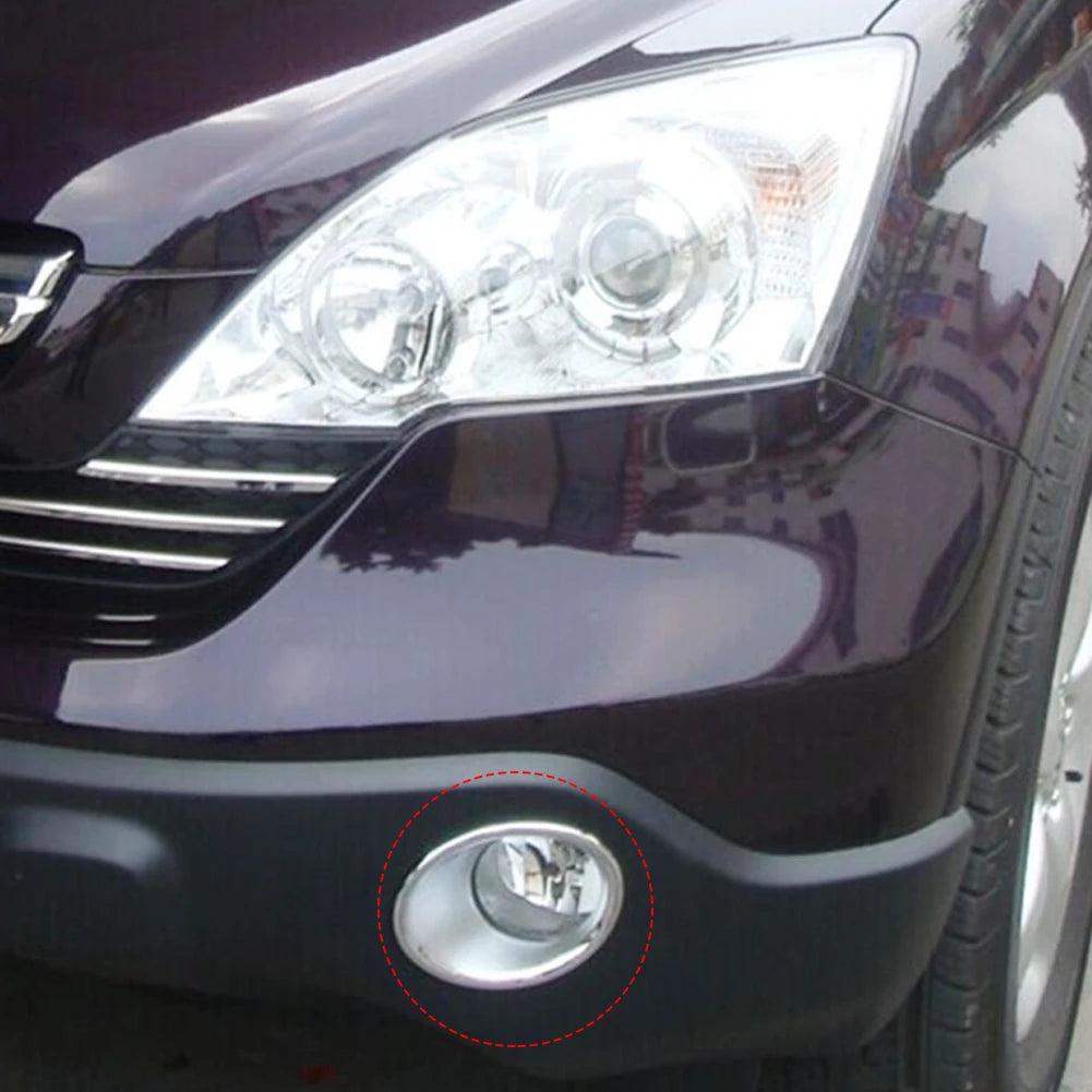 For Honda CR-V CRV 2009 2008 2007 Front Bumper Fog Light Trim Foglight Lamp Cover Reflective Sticker Decor Car Accessories