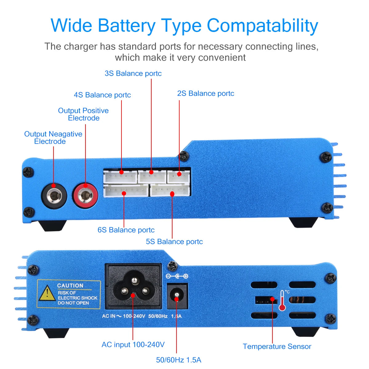 iMAX B6AC 80W 6A Lipo Charger Balancer For Nimh Nicd Lipo LiFe Li-ion Pb Battery LCD Screen Display RC Charger Discharger XT60