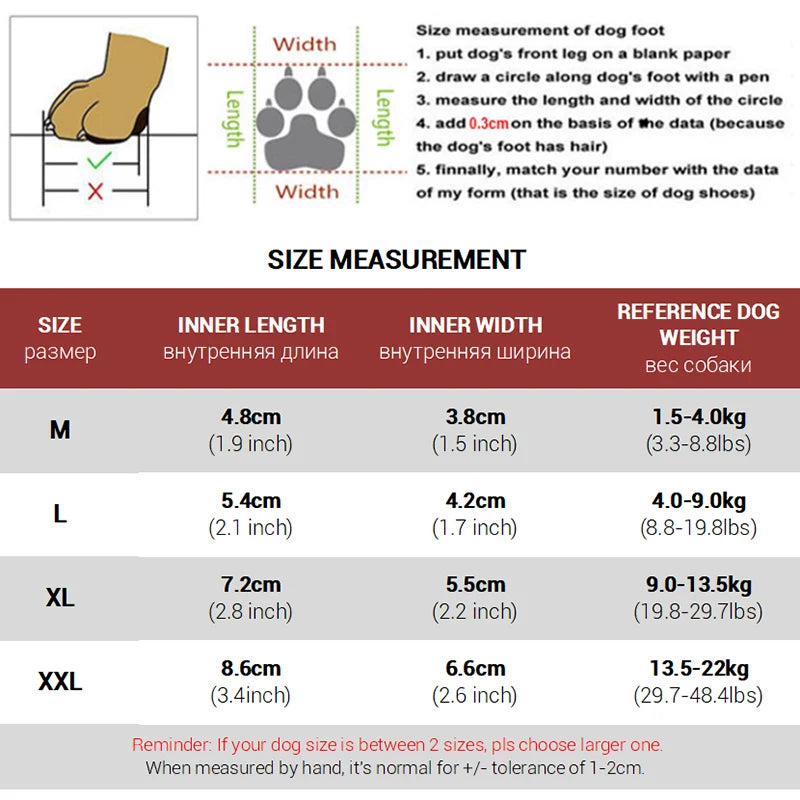 Fleece-Lined Dog Snow Boots - Adjustable Anti-Slip Booties for Small Dogs - photo 2