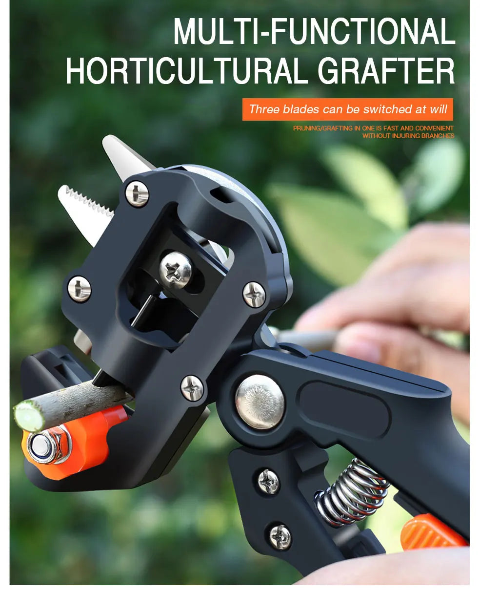 DTBD Garden Grafting Tool Suit Farming Pruning Shears Scissor Fruit Tree Vaccination Secateurs Pruning Garden Tool and Tape