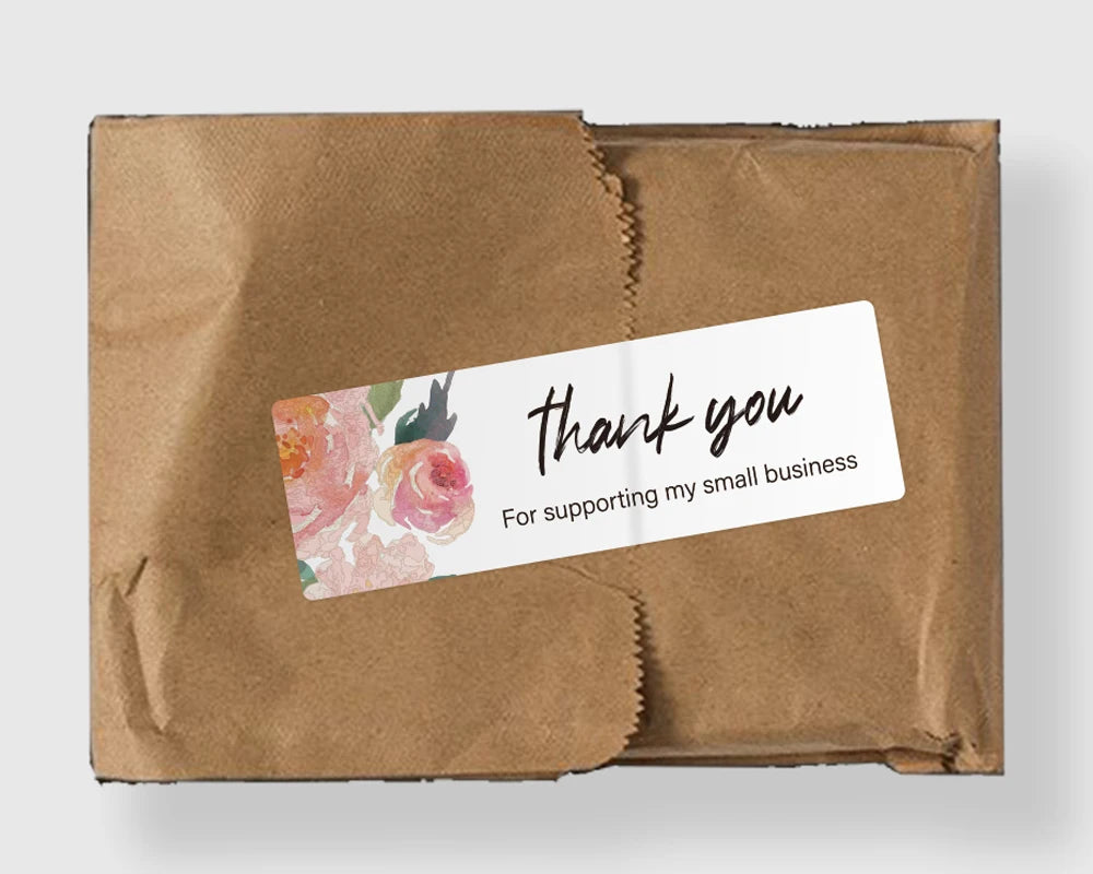 Custom Rectangle Stickers for Weddings, Birthdays, & Events