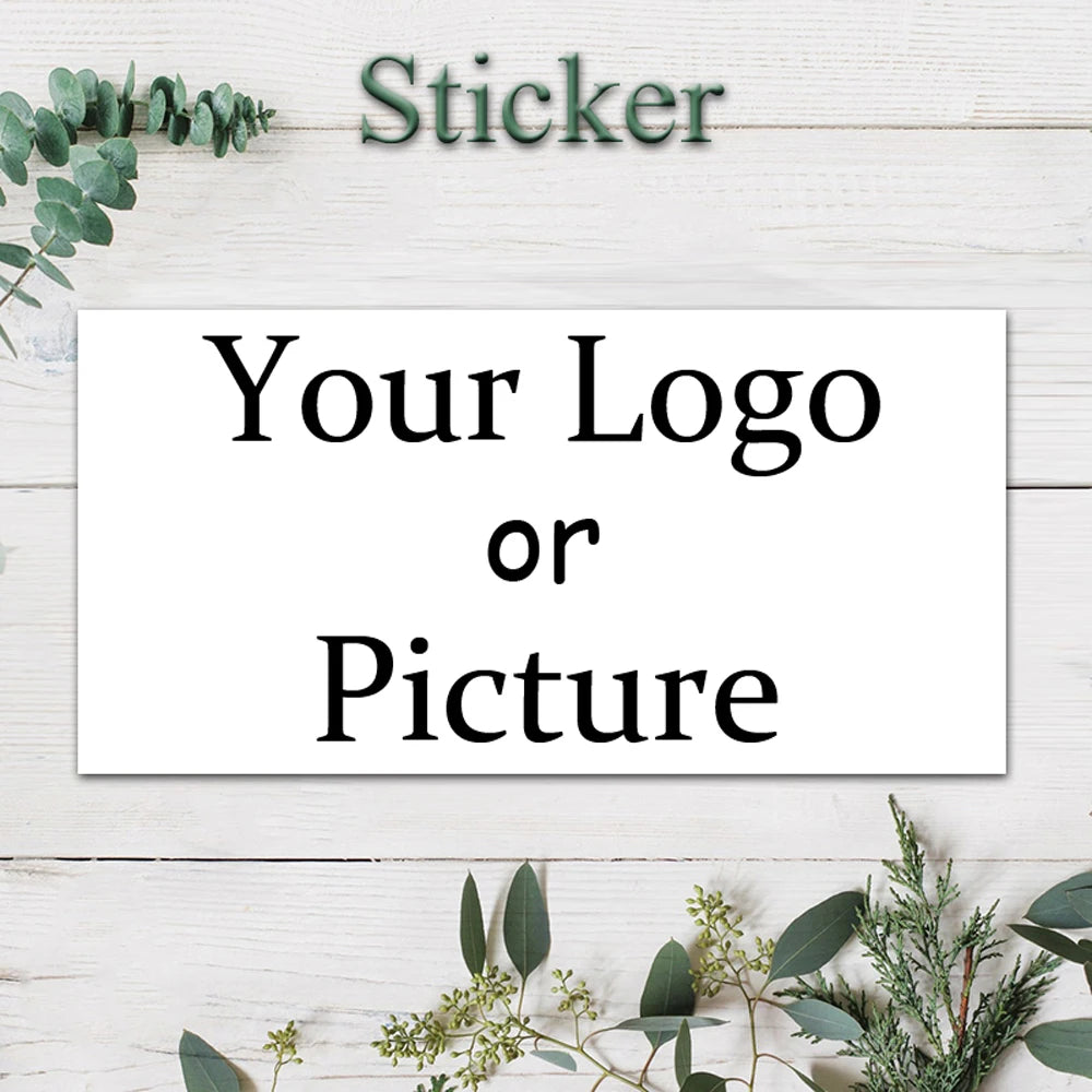 Custom Rectangle Stickers for Weddings, Birthdays, & Events