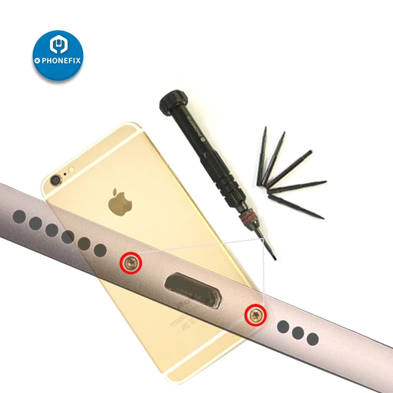 6 in 1 Screwdriver Set Phillips Slotted Y0.6 Precision Bits Set Mobile Phone Opening Screw Driver Kit For iPhone X-16PM Repair