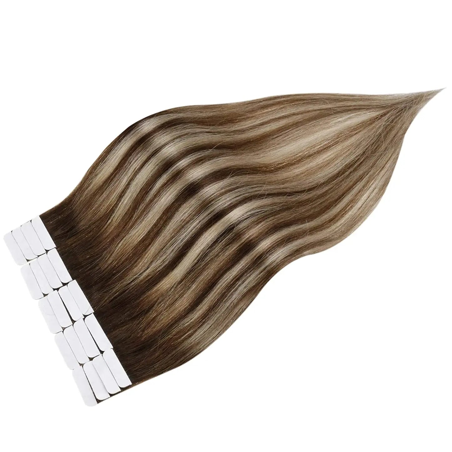 [Last 12 Months] Ugeat Tape in Hair Extensions Virgin Hair 100% Real Human Hair 10A Grade Hair Extensions Tape Ins Pure Color