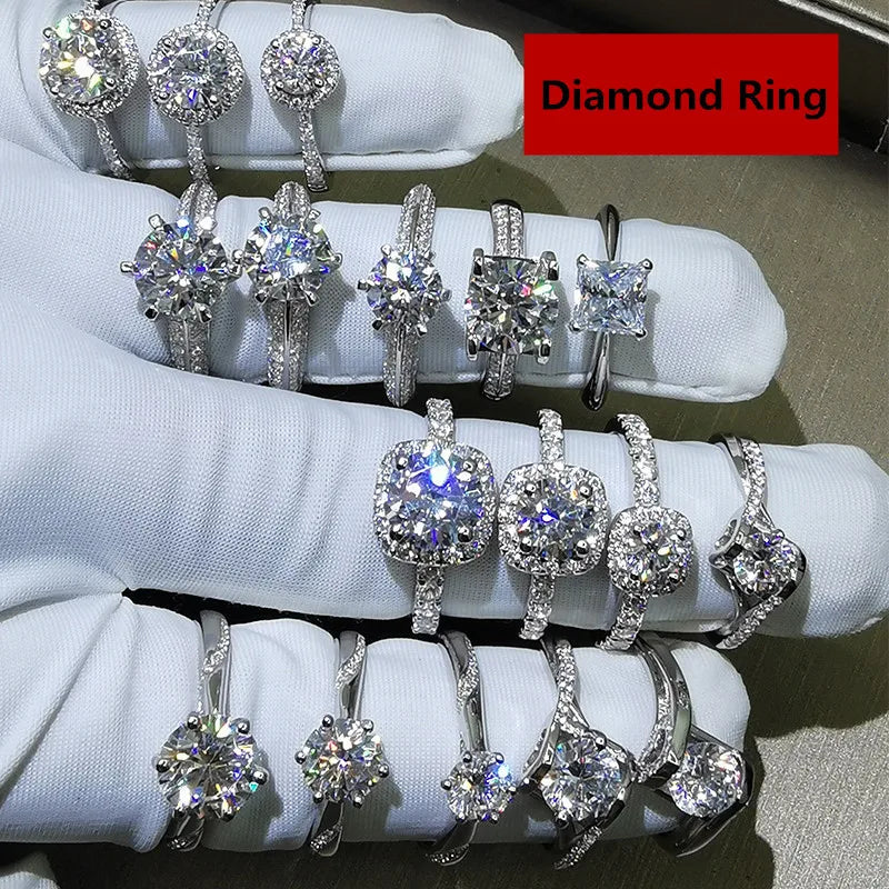 Cubic Zirconia White Gold Ring for Women - Bridal & Wedding
