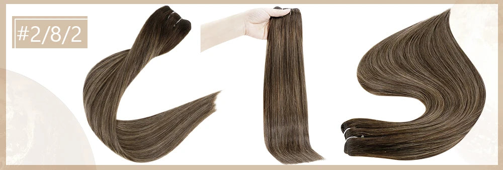 Full Shine Hair Bundles 100% Human Hair Weft Extensions Ombre Blonde Color100g Sew In Silky Straight Remy Skin Double Weft