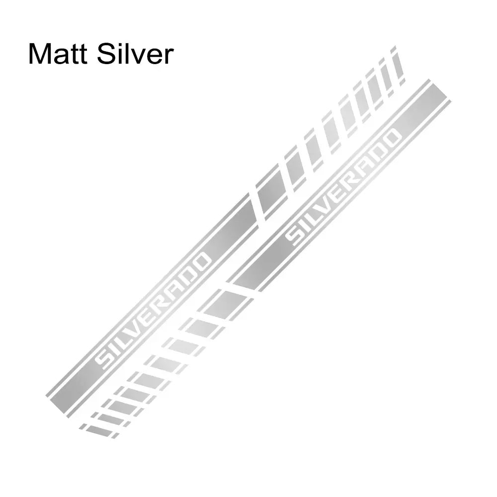 Pickup Door Side Stickers For Chevrolet Silverado 1500 LT LTZ WT Trail Boss RST Truck Stripes Decal Decor Cover Auto Accessories