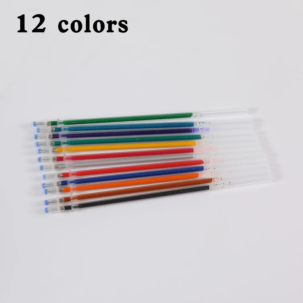 0.8mm 100 Colors Ballpoint Pen Fluorescent Refills Color Flash Pen Smooth Ink Painting Graffiti Pens Student Stationery 04116
