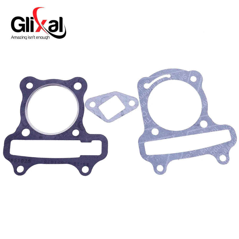 Glixal GY6 72cc 80cc Chinese Scooter 47mm Big Bore Cylinder kit Rebuild Kit with Piston Kit 139QMB 139QMA Moped ATV Engine