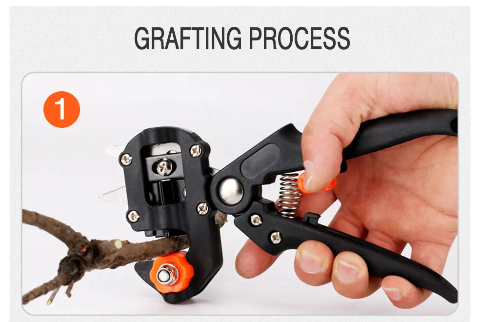 DTBD Garden Grafting Tool Suit Farming Pruning Shears Scissor Fruit Tree Vaccination Secateurs Pruning Garden Tool and Tape