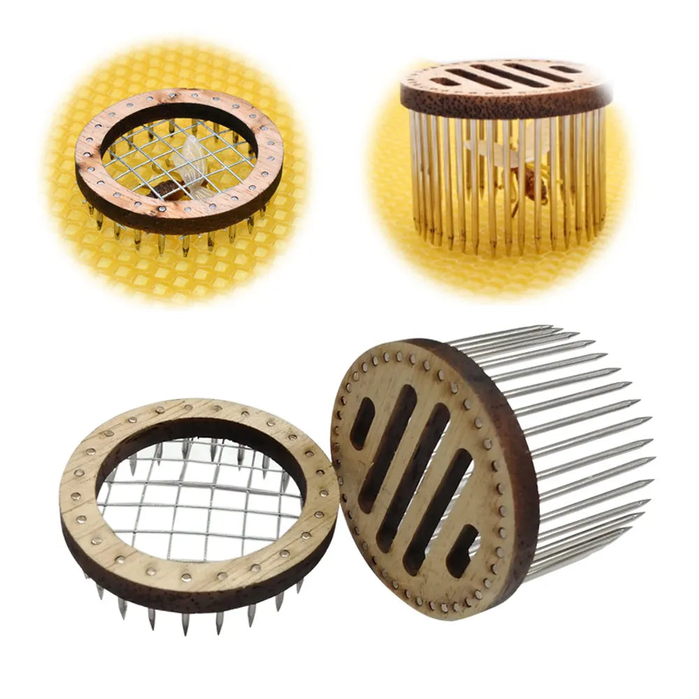 Wooden Queen Bee Cage Stainless Steel Needle Type Catcher Isolation Room Beekeeping Equipments Beekeeper Supplies