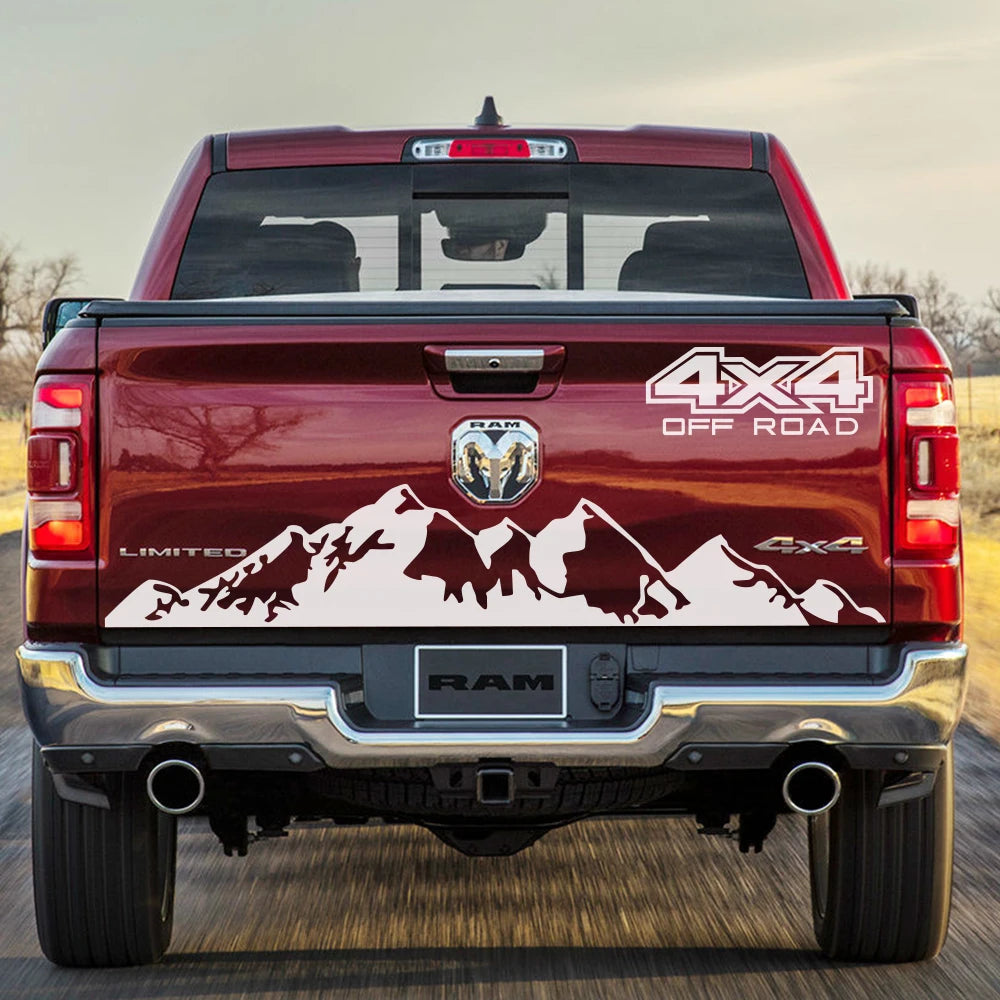 4x4 Off-Road Graphic Vinyl Decal – Compatible with Ford Ranger Raptor, Isuzu D-Max, Nissan Navara, Toyota Hilux