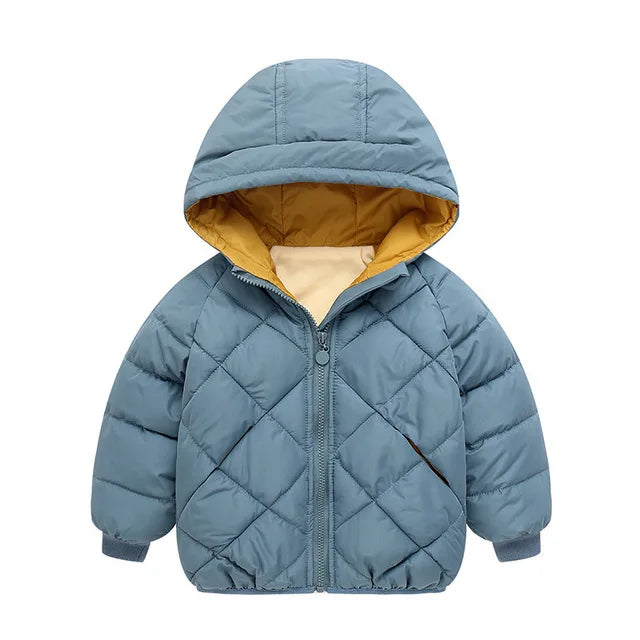 Kids Padded Winter Jacket - Velvet-Lined Warm Coat for Boys and Girls - photo 7