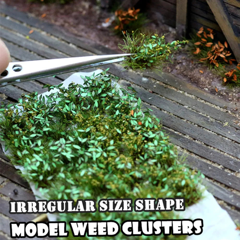 Scene Ground Weeds Vegetation Military  For Railway Artificial Mini Terrain Lawn Wargame Landscape Scenery Diorama Accessories