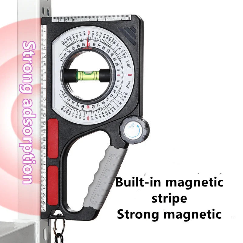 High Precision Angle Slope Measuring Instrument Magnetic Level Bubble Inclinometer Protractor Angle Finder Slope Scale Level