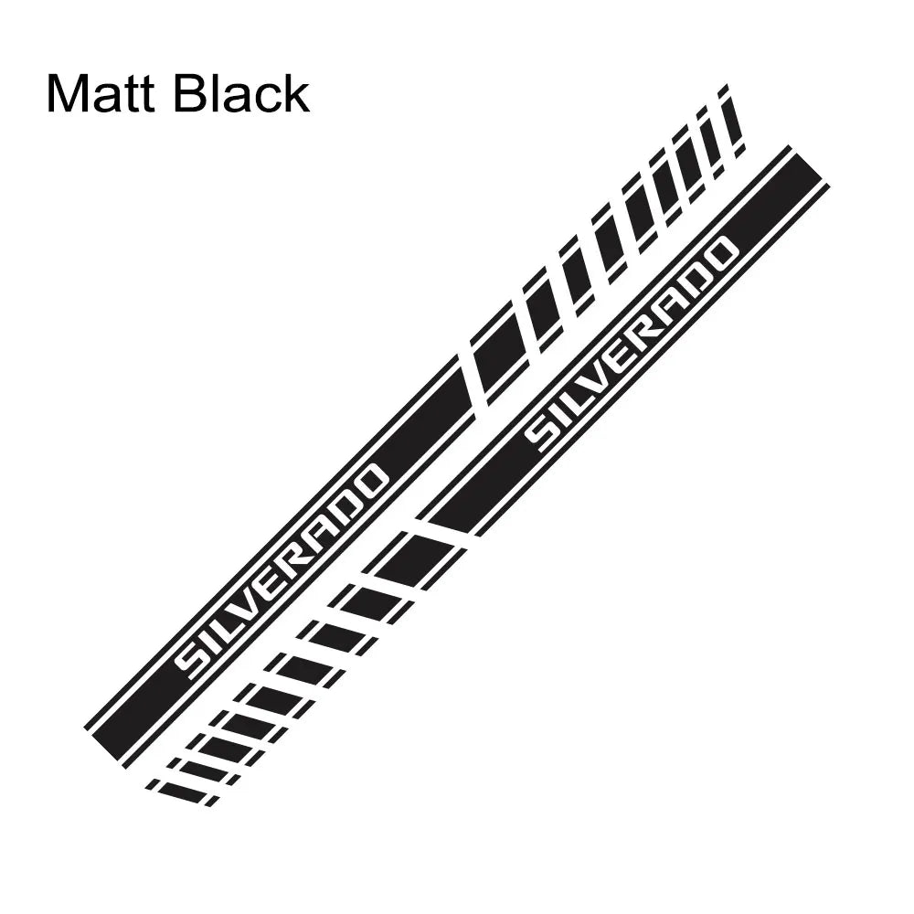 Pickup Door Side Stickers For Chevrolet Silverado 1500 LT LTZ WT Trail Boss RST Truck Stripes Decal Decor Cover Auto Accessories