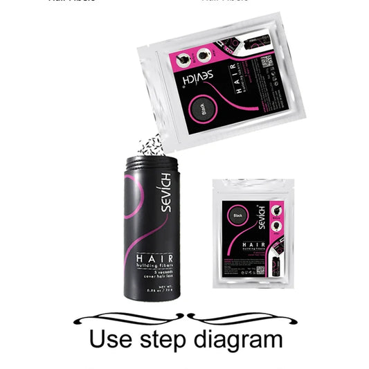 Keratin Hair Fibers – Instant Thickening Powder, 100g & 10 Colors - photo 2