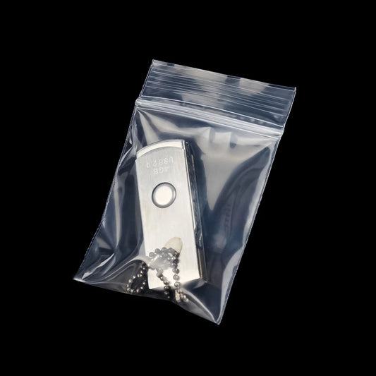 100 Piece Small Clear Zippered Plastic Bags - Reclosable Pouches - photo 5