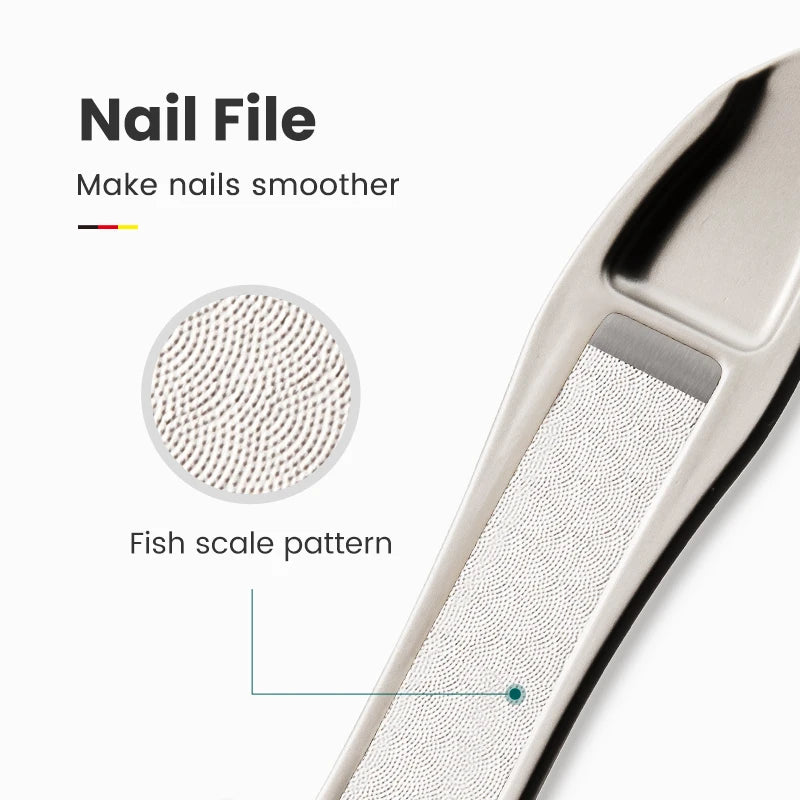 MR.GREEN Professional Nail Clipper Set – Anti-Splash Stainless Steel Fingernail & Toenail Cutter | Ergonomic Bionic Design Manicure & Pedicure Tool