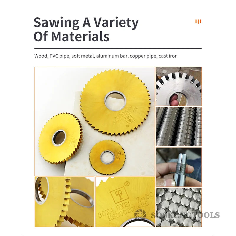 HSS Circular Slotting Saw Blades – 40-100mm Precision Cutter for Metal Milling & Slotting