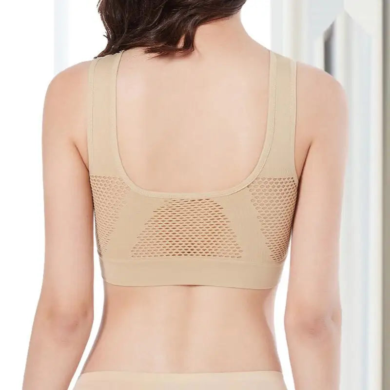 MMAlto Women's Padded Push Up Yoga Sports Bra – Seamless Hollow Out Athletic Vest | M-6XL | 8 Colors