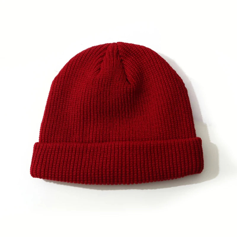 Baggy Docker Knit Beanie - Brimless Cuffed Winter Cap for Men - photo 14