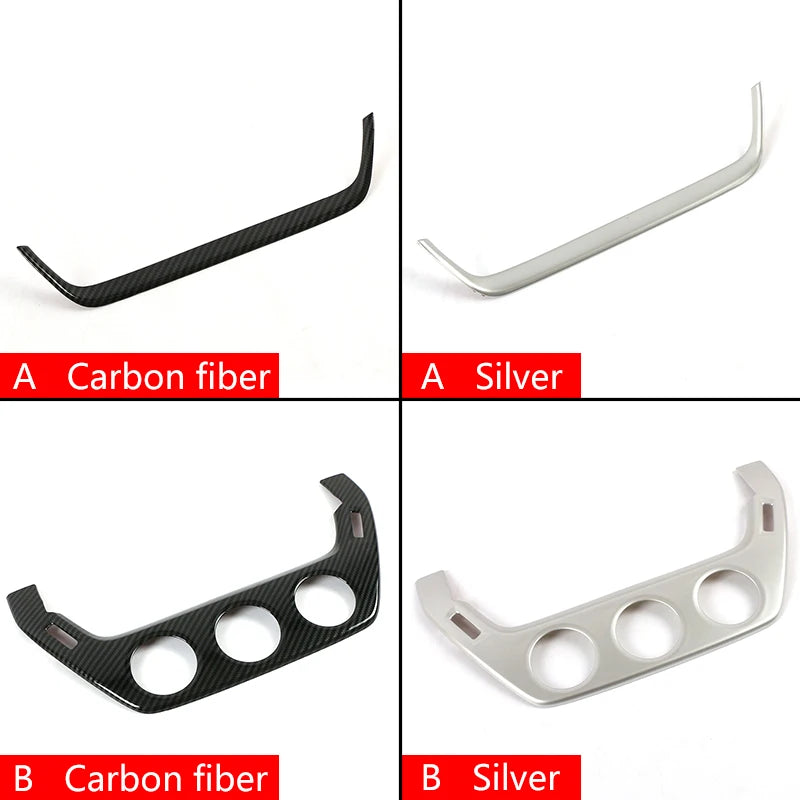 For Toyota Corolla E210 2019 2020 2021 2022 2023 2024 2025 Hybrid ABS Carbon Car Navigation Strip Cover Trim Frame Case Sticker