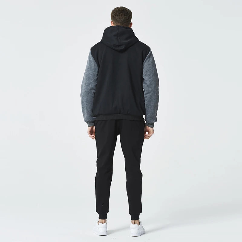 Men's Camo Fleece-Lined Hooded Jacket