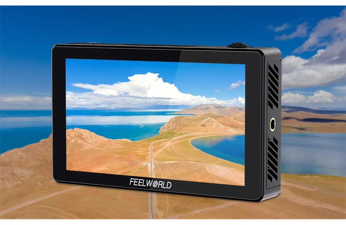 FEELWORLD 5.5 Inch 3000nit Ultra Bright Touch Screen Camera DSLR Field Monitor 4K HDMI Instal Kit for  Gimbal Rig Youtube LUT5